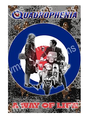 MUSIC0950 QUADROPHENIA JIMMY SCOOTER MOD METAL SIGN  12"X18"