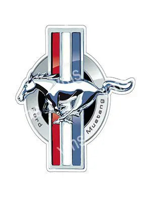 MUST009 LARGE FORD  MUSTANG PLASMA SHAPE METAL SIGN 16"X16"