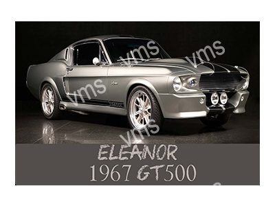 MUST0101 1967 FORD MUSTANG GT500 ELEANOR METAL SIGN 18"X12"