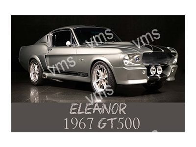 MUST0101 1967 FORD MUSTANG GT500 ELEANOR METAL SIGN 18"X12"