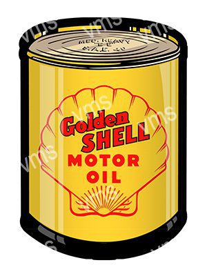 OILCAN003 SHELL OIL CAN SHAPE 16"X24"