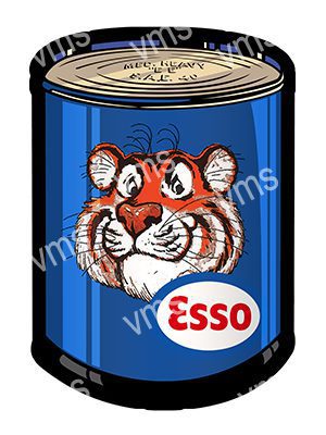 OILCAN004 ESSO TIGER OIL CAN SHAPE 16"X24"