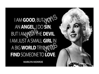 PIN0200 MARILYN MONROE ANGEL METAL SIGN  12"X8"