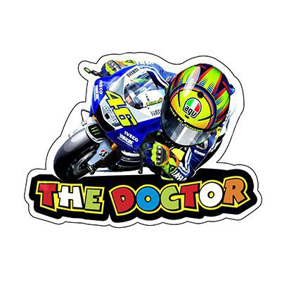 ROSSI001 ROSSI THE DOCTOR SMALL PLASMA SHAPE METAL SIGN  8.5"X13"