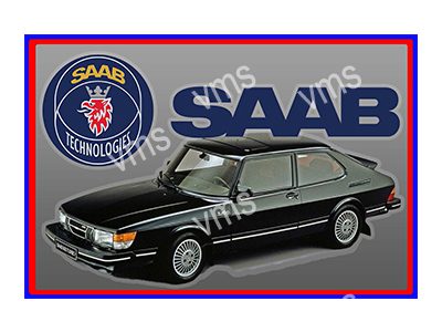 SAAB0101 SAAB TURBO METAL SIGN  18"X12"