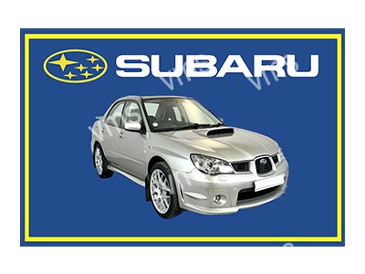 SUB0100 SUBARU IMPREZA METAL SIGN 18"X12"