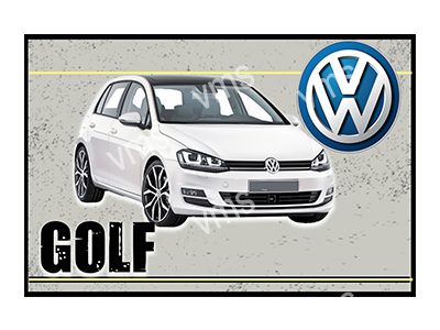 VW0125A GOLF 18"X12"