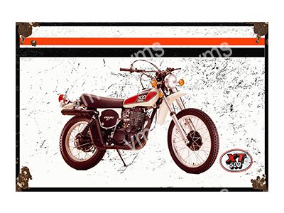 YAM0100A YAMAHA XT500 18"X12"